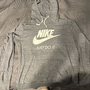 Nike Blue, Gray, and White Hoodie